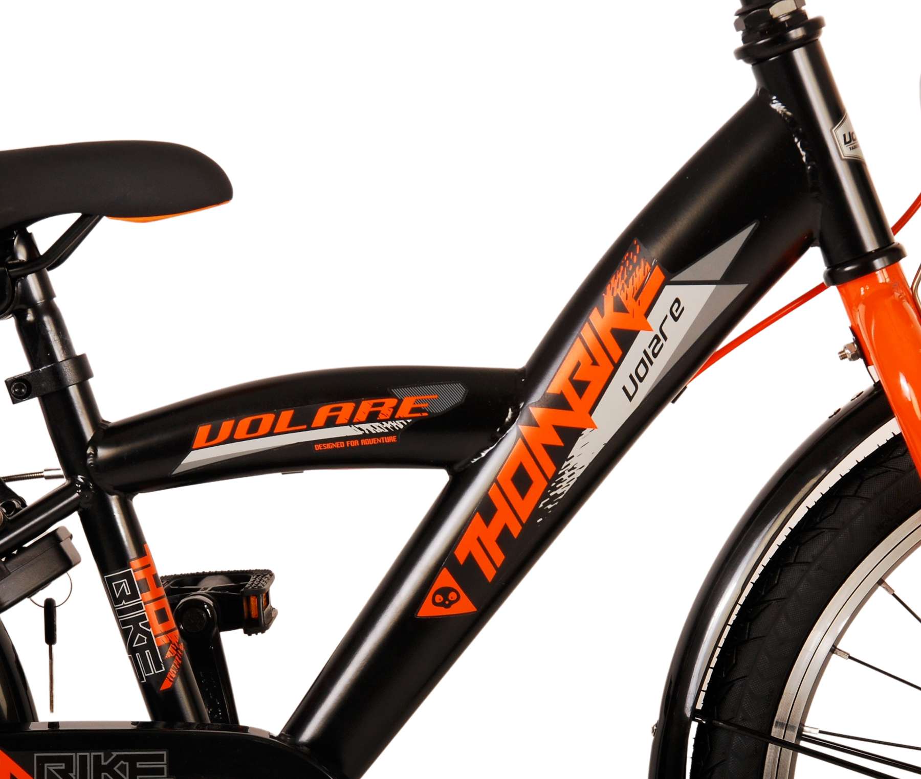 Kinderfahrrad Thombike für Jungen 20 Zoll Kinderrad in Schwarz Orange