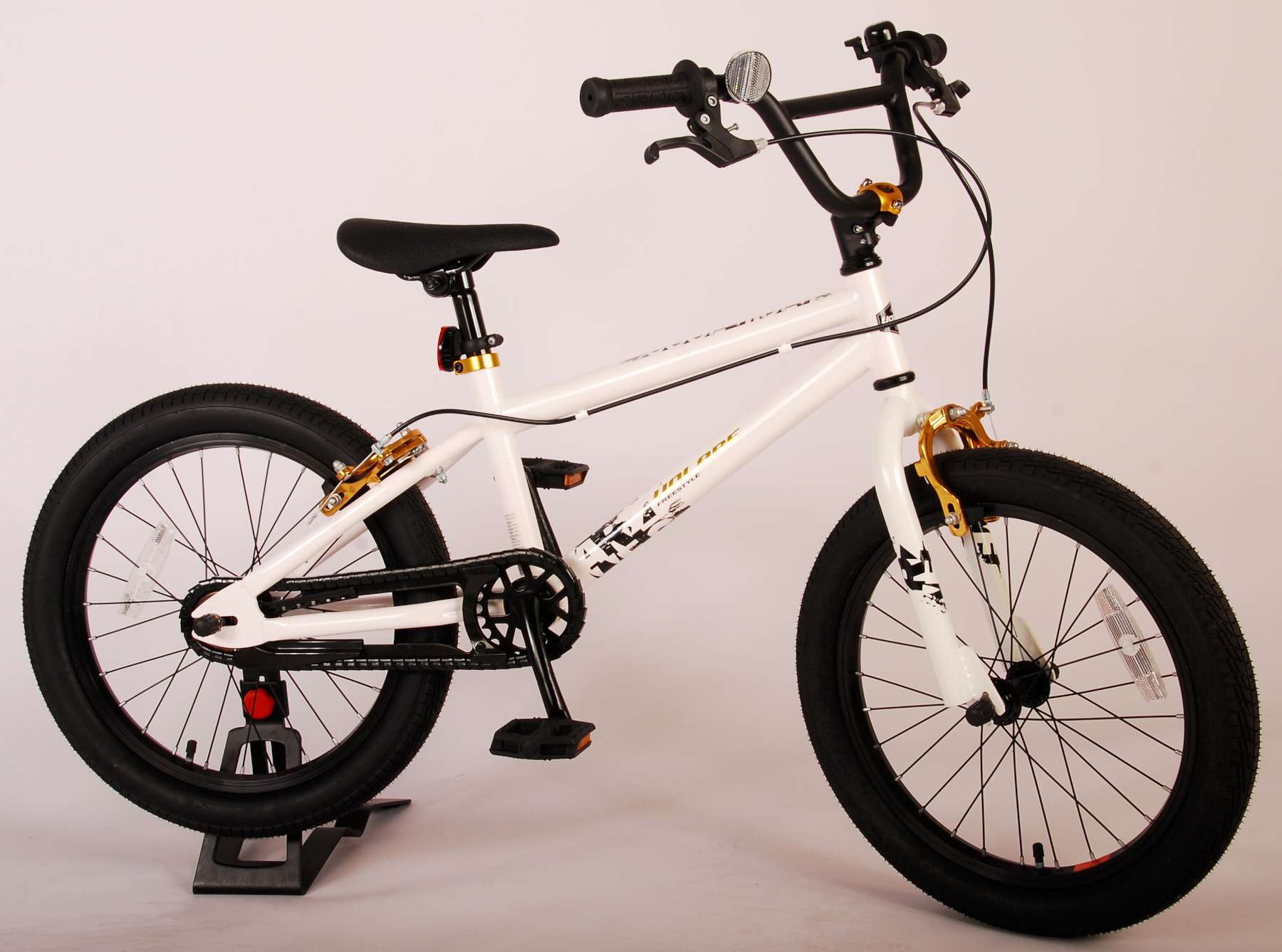 Kinderfahrrad Cool Rider Fahrrad für Jungen 18 Zoll Kinderrad in Weiß