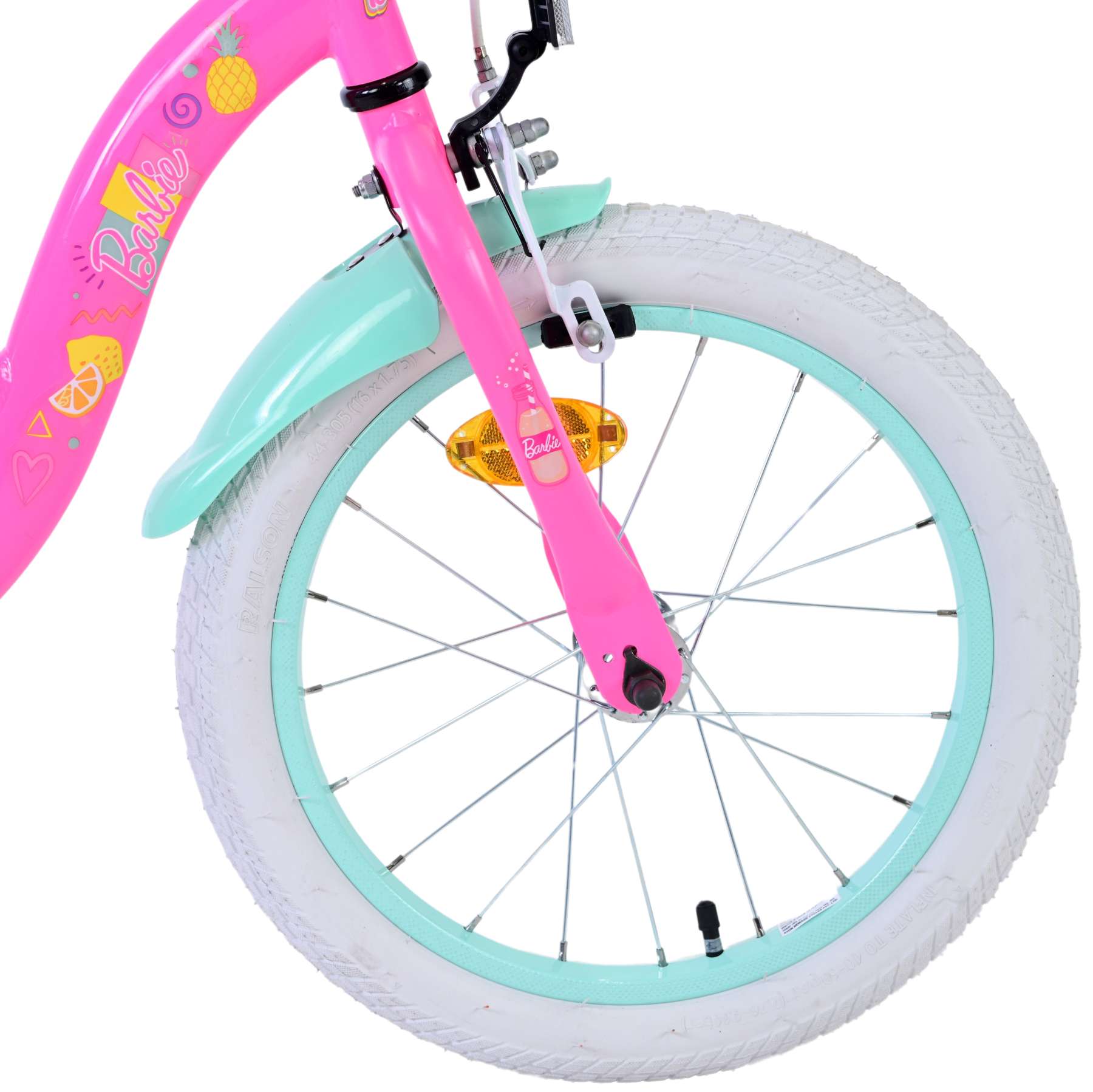 Kinderfahrrad Barbie für Mädchen Fahrrad 16 Zoll Kinderrad in Rosa