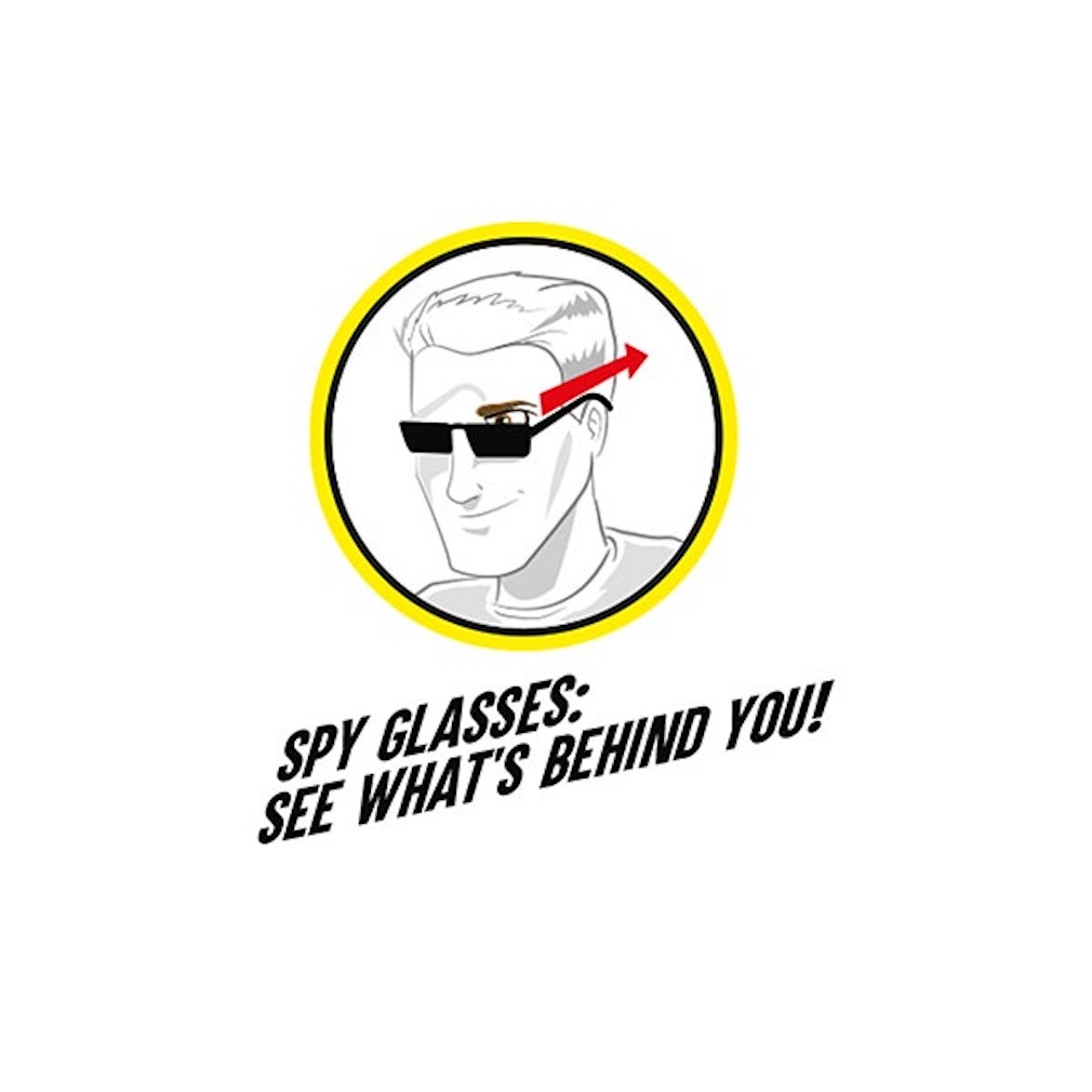 Spionage Set mit Spiegelbrille, Geheim Stift und UV-Lampe