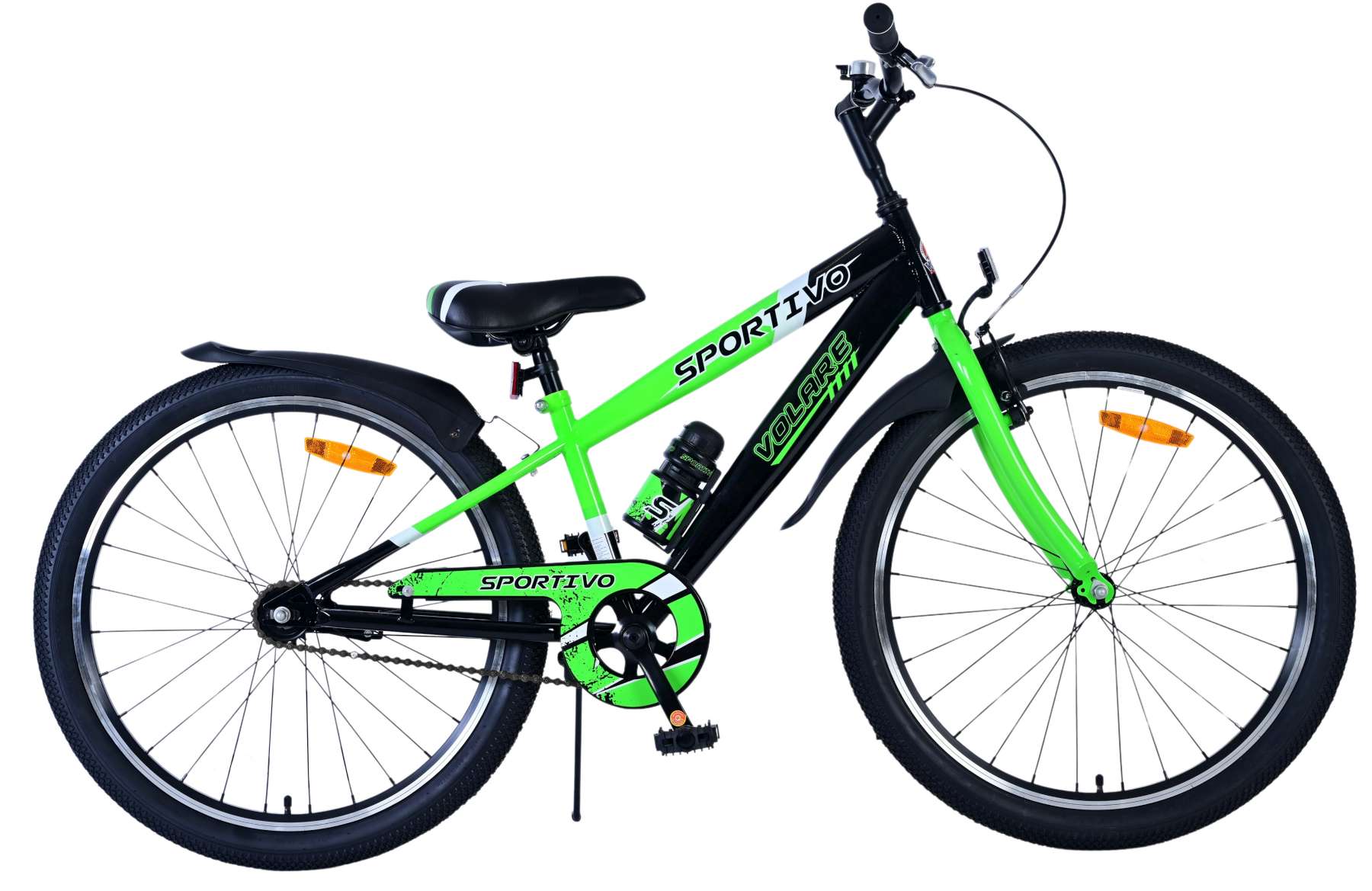 Kinderfahrrad Sportivo für Jungen 24 Zoll Kinderrad in Schwarz Grün Kinderfahrrad Sportivo für Jungen 24 Zoll Kinderrad in Schwarz Grün