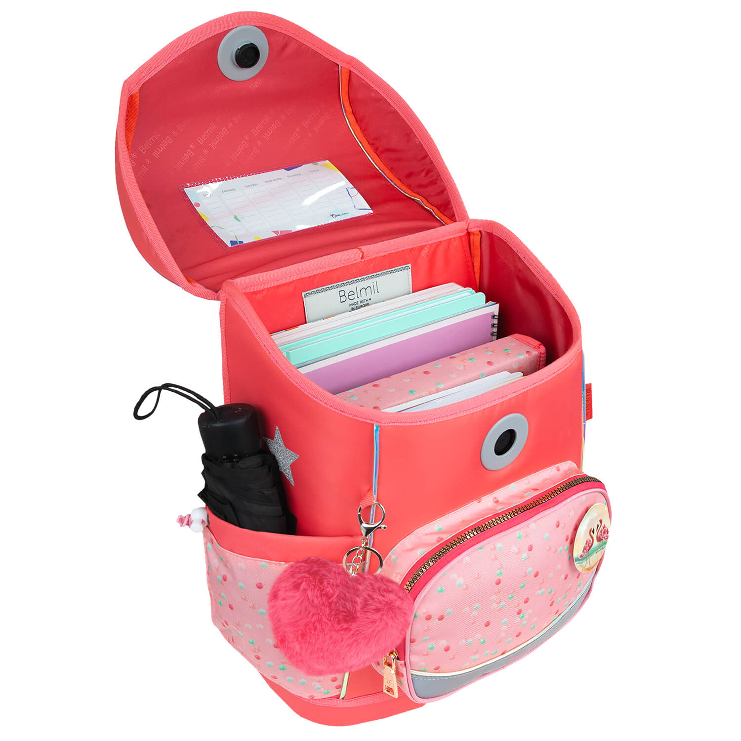 Rucksack Compact Plus Premium Schulranzen Set 5-t. Rose Quartz Tasche