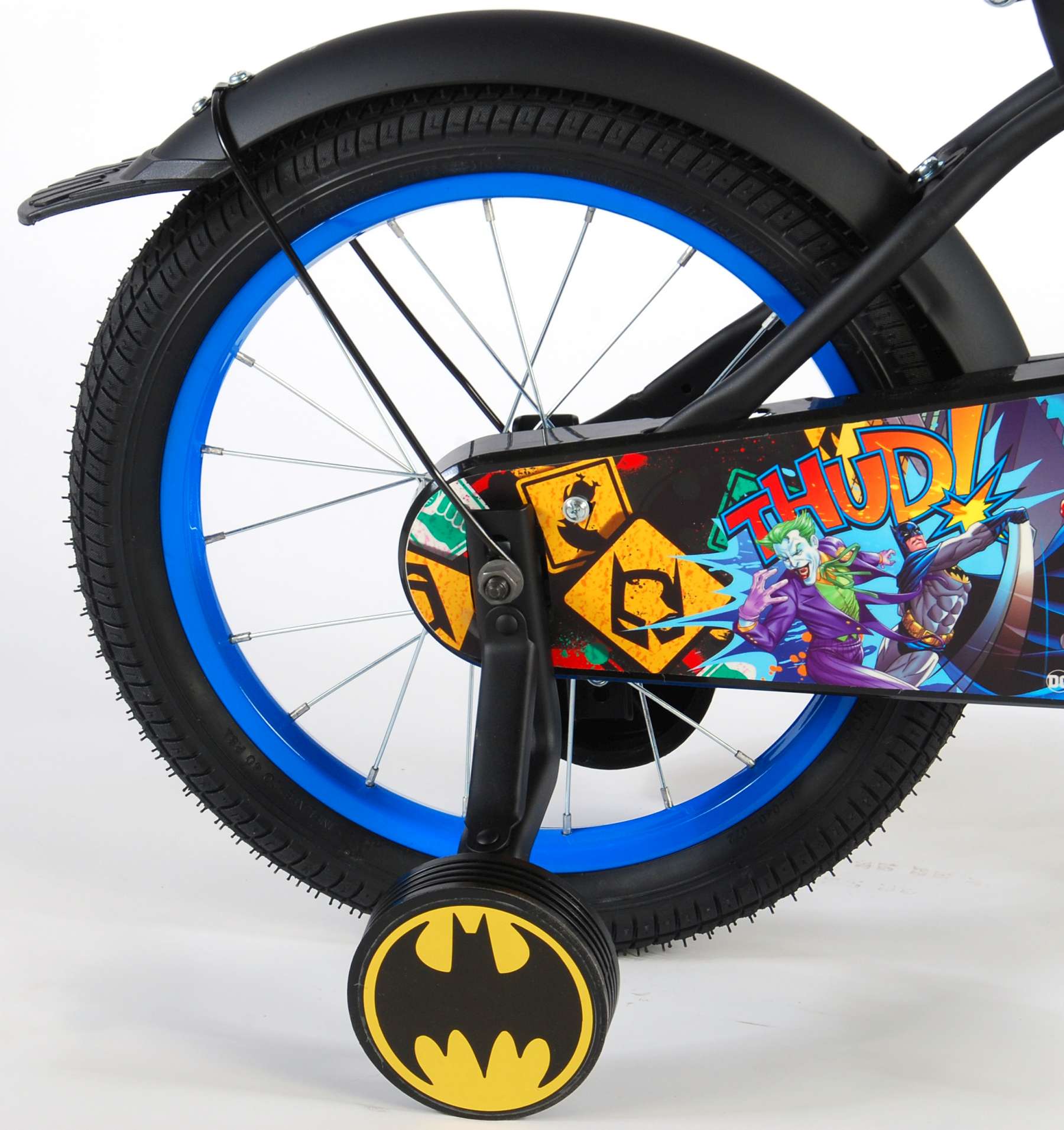 Kinderfahrrad Batman für Jungen 16 Zoll Kinderrad in Schwarz