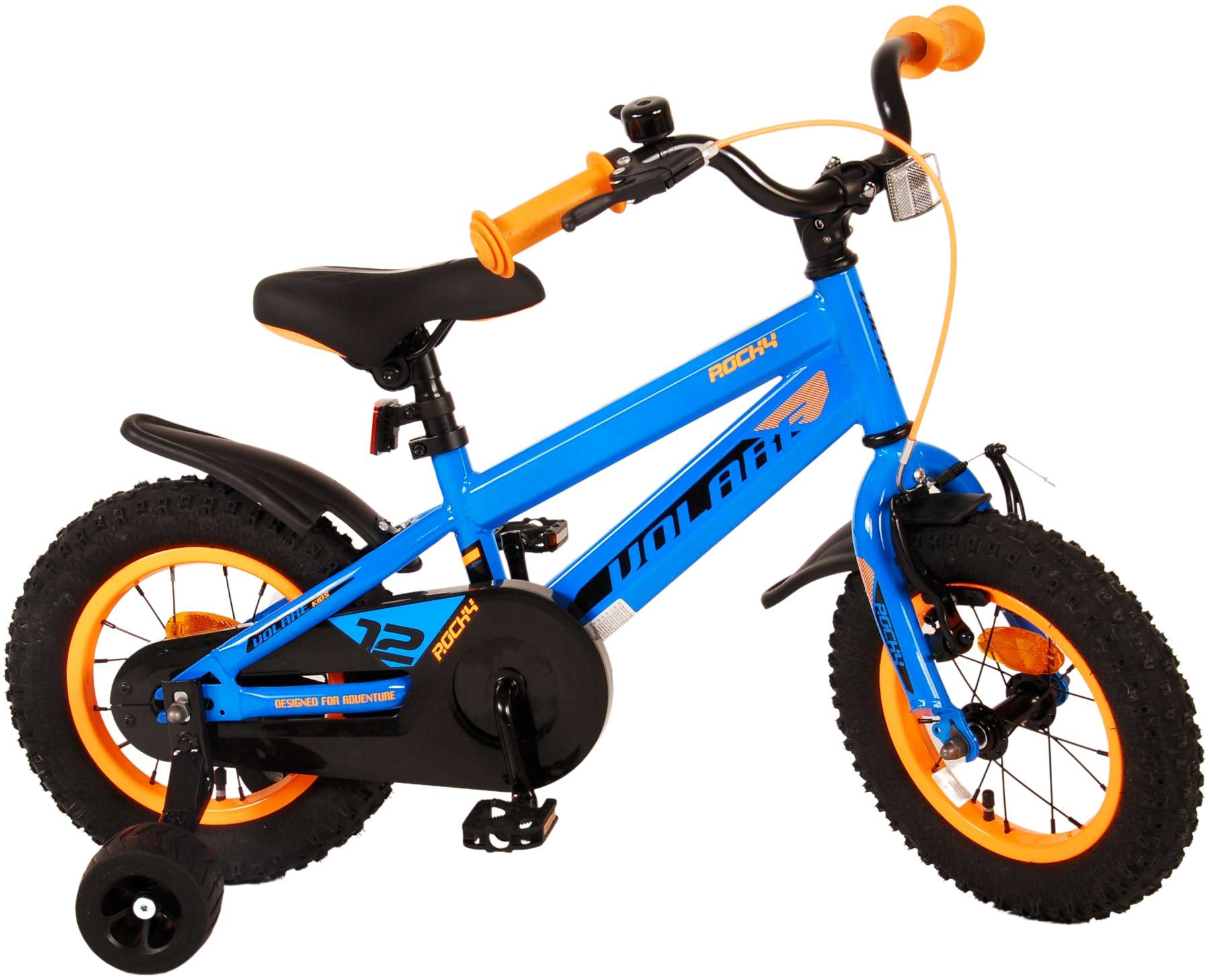 Kinderfahrrad Rocky für Jungen 12 Zoll Kinderrad in Blau Fahrrad