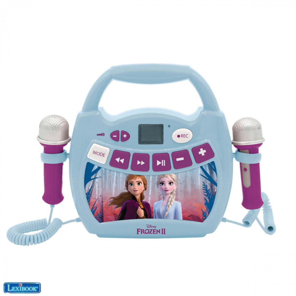 Disney Frozen Tragbarer digitaler Musikplayer mit 2 Mikrofonen  Elsa Anna
