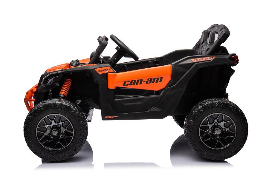 ES-Toys Kinderfahrzeug – Elektro Auto „Can Am Maverick UTV“ – 24V Akku,2x200W Motoren- 2,4Ghz, Ledersitz+EVA – RS