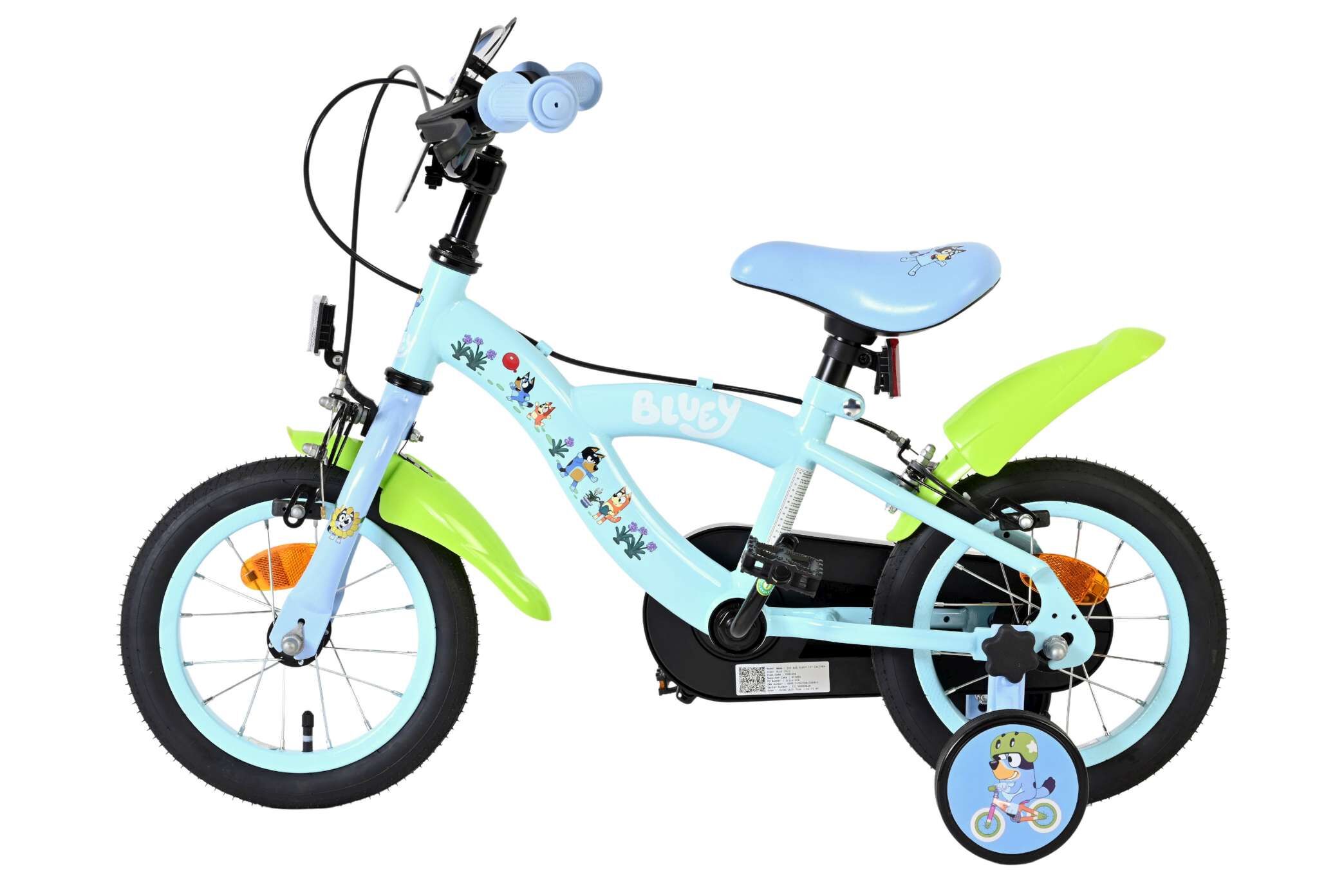 Volare Kinderfahrrad Bluey 12 Zoll Kinderrad in Uni, Hellblau, Zwei Handbremsen Volare Kinderfahrrad Bluey 12 Zoll Kinderrad in Uni, Hellblau, Zwei Handbremsen