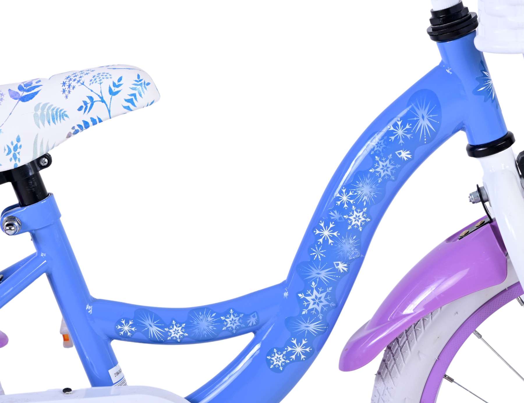 Kinderfahrrad Disney Frozen 2 für Mädchen 16 Zoll Kinderrad Blau/Lila