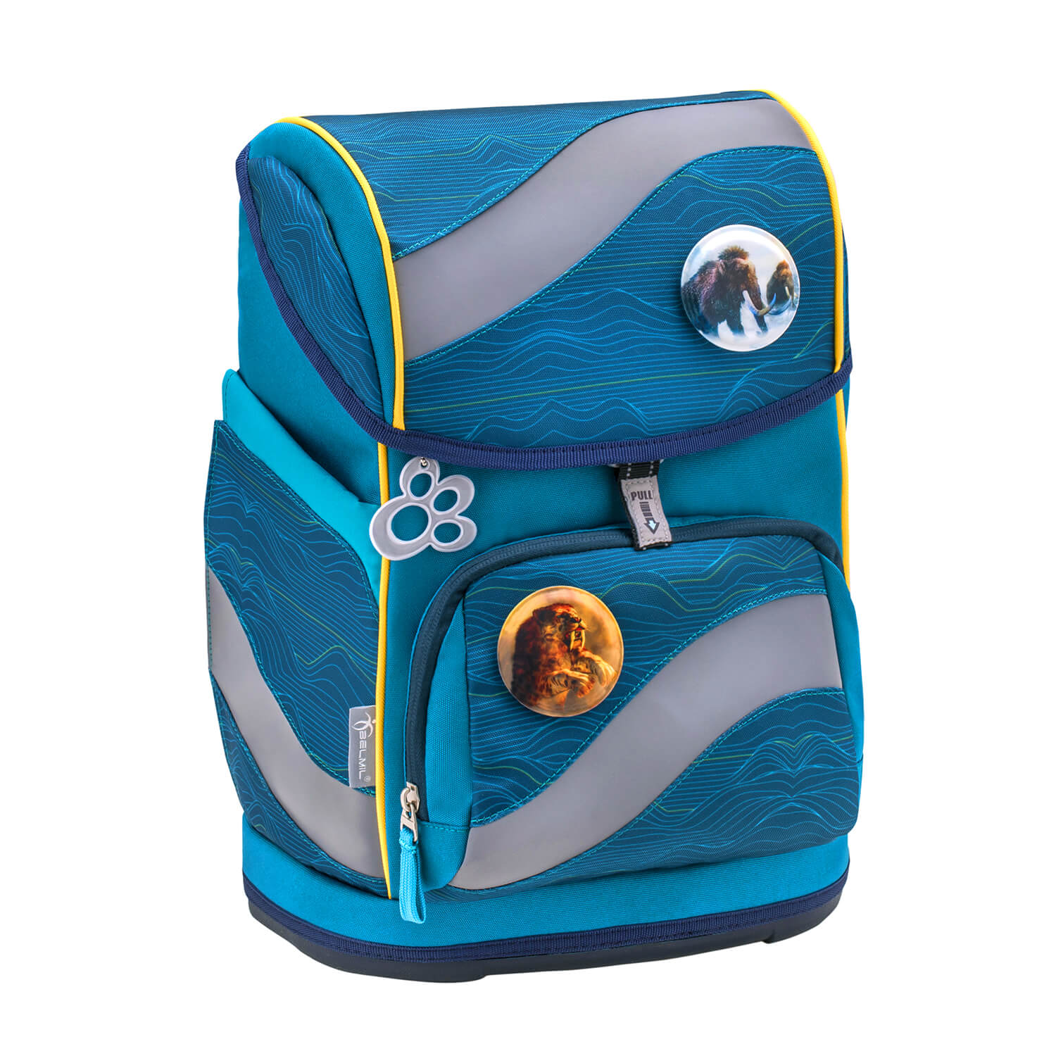 Rucksack Smarty ergonomisches Schulranzen Set 5-teilig Waves Orange Rucksack Smarty ergonomisches Schulranzen Set 5-teilig Waves Orange