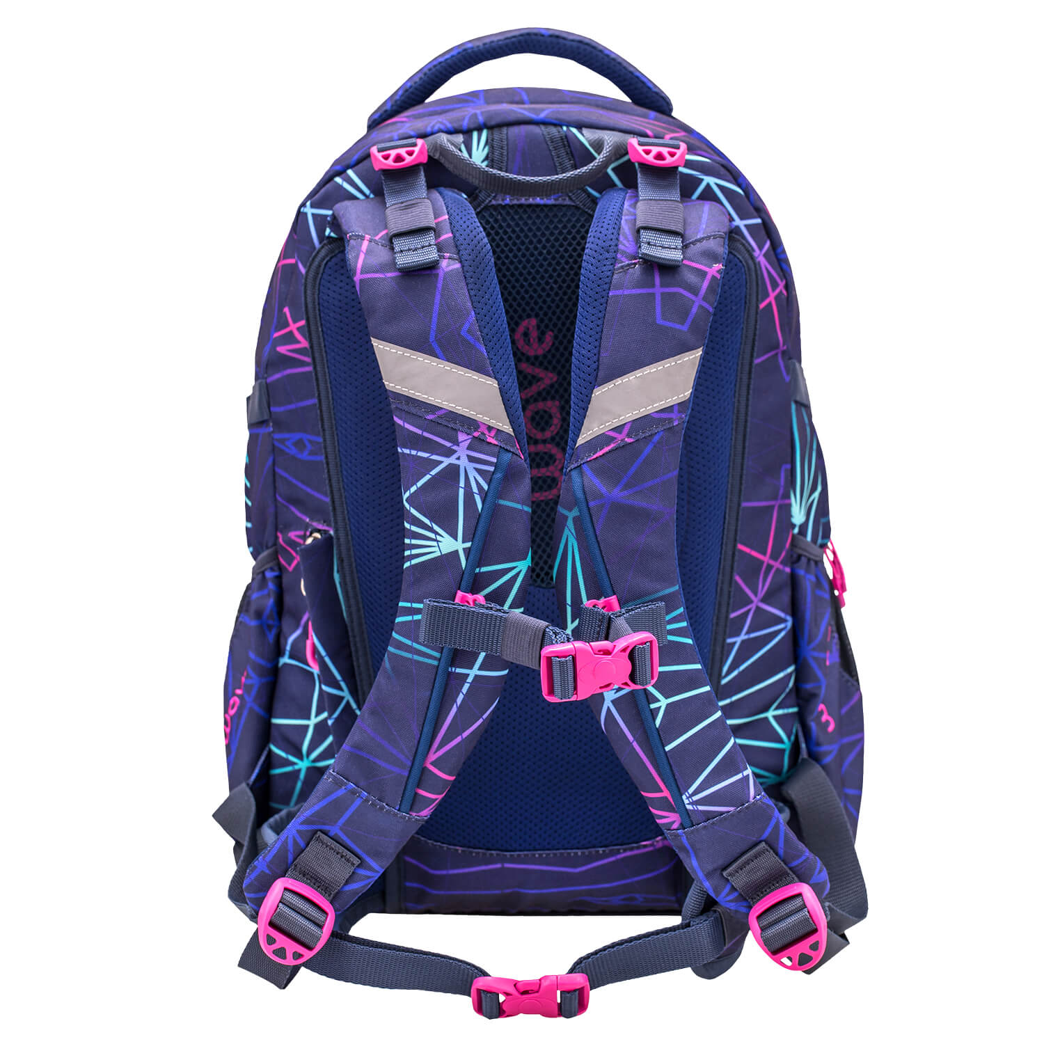 Rucksack Infinity Schulrucksack "Stripes Purple"