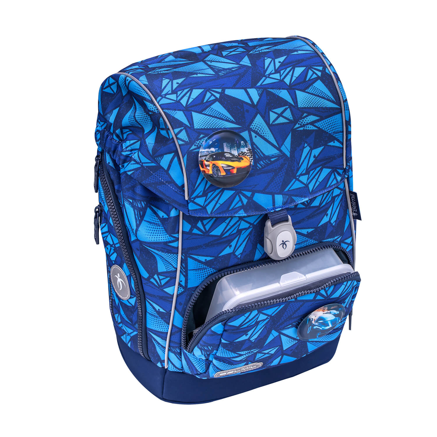 Rucksack Comfy Plus Premium Schulranzen Set 5-t. Glacier Blue Tasche