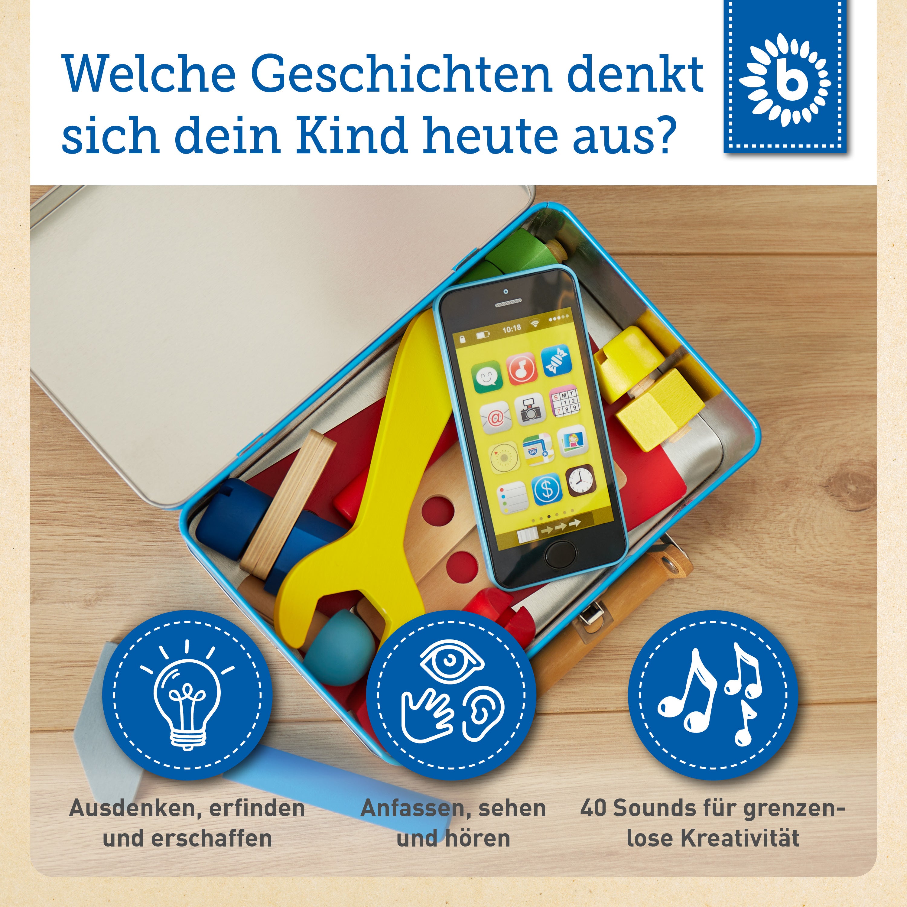 bieco Smartphone blau mit Licht & Sound bieco Smartphone blau mit Licht & Sound