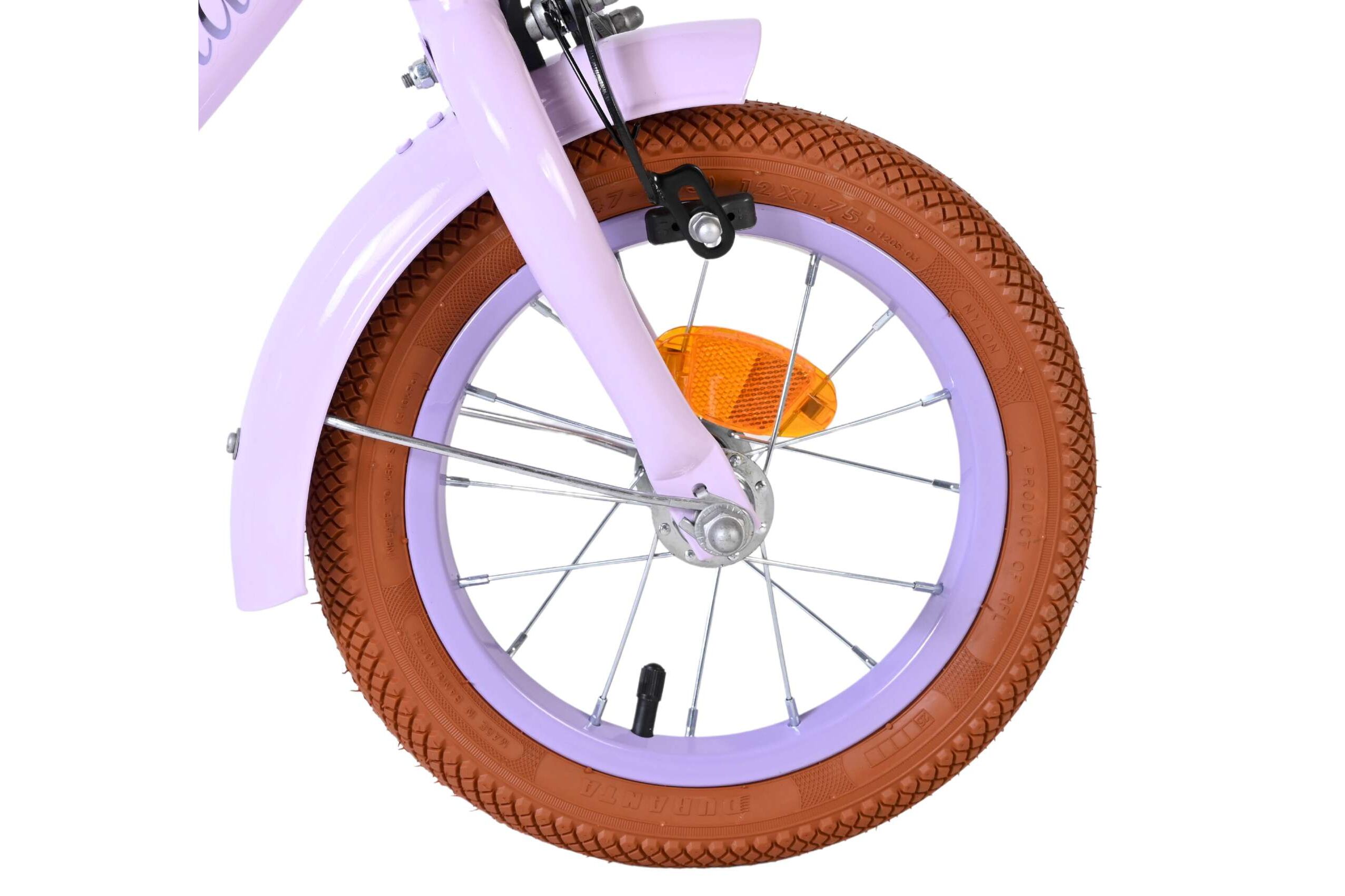 Volare Kinderfahrrad Ashley für Mädchen 12 Zoll Kinderrad in Lila