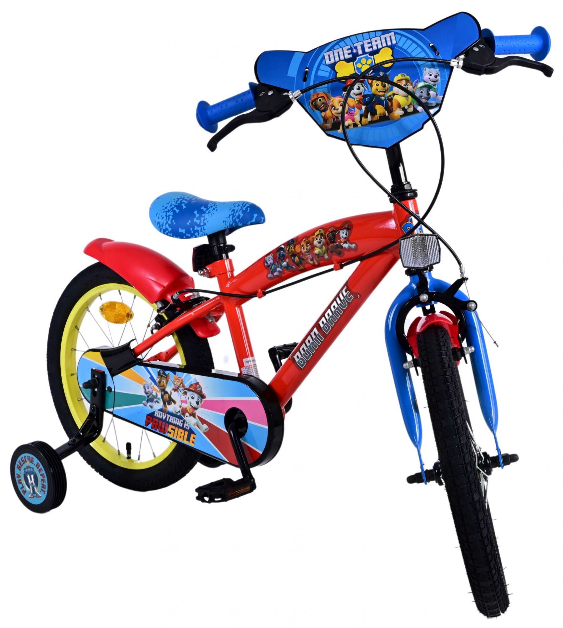 Kinderfahrrad Paw Patrol Fahrrad für Jungen 16 Zoll Kinderrad in Rot