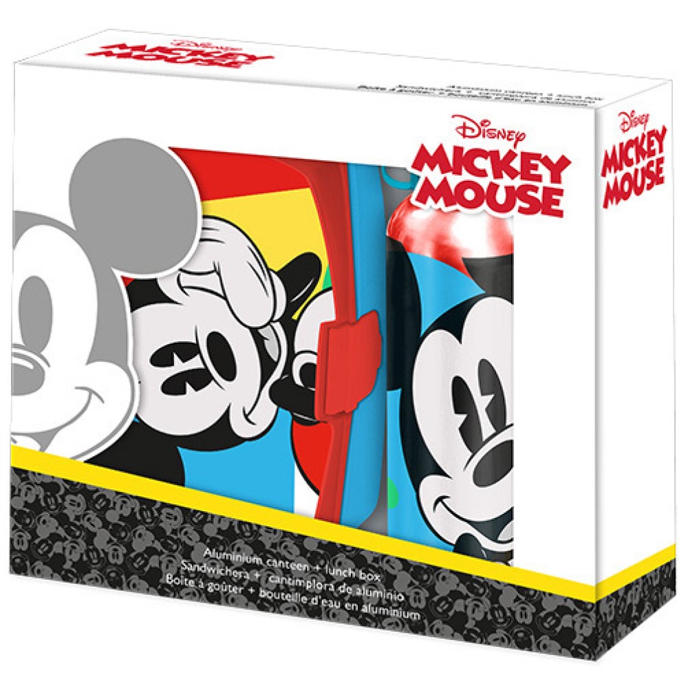 Disney Mickey Mouse Lunchset Brotdose Trinkflasche Disney Mickey Mouse Lunchset Brotdose Trinkflasche