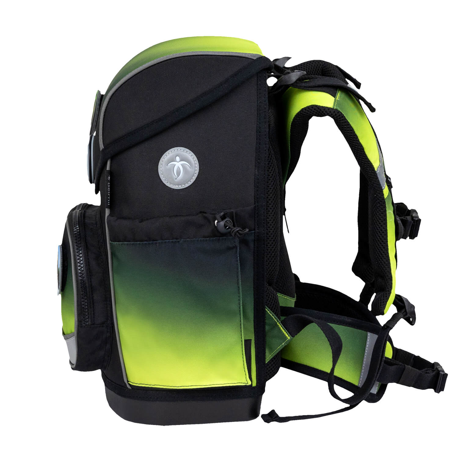 Rucksack Compact Plus Premium Schulranzen Set 5-t. Black Green Tasche