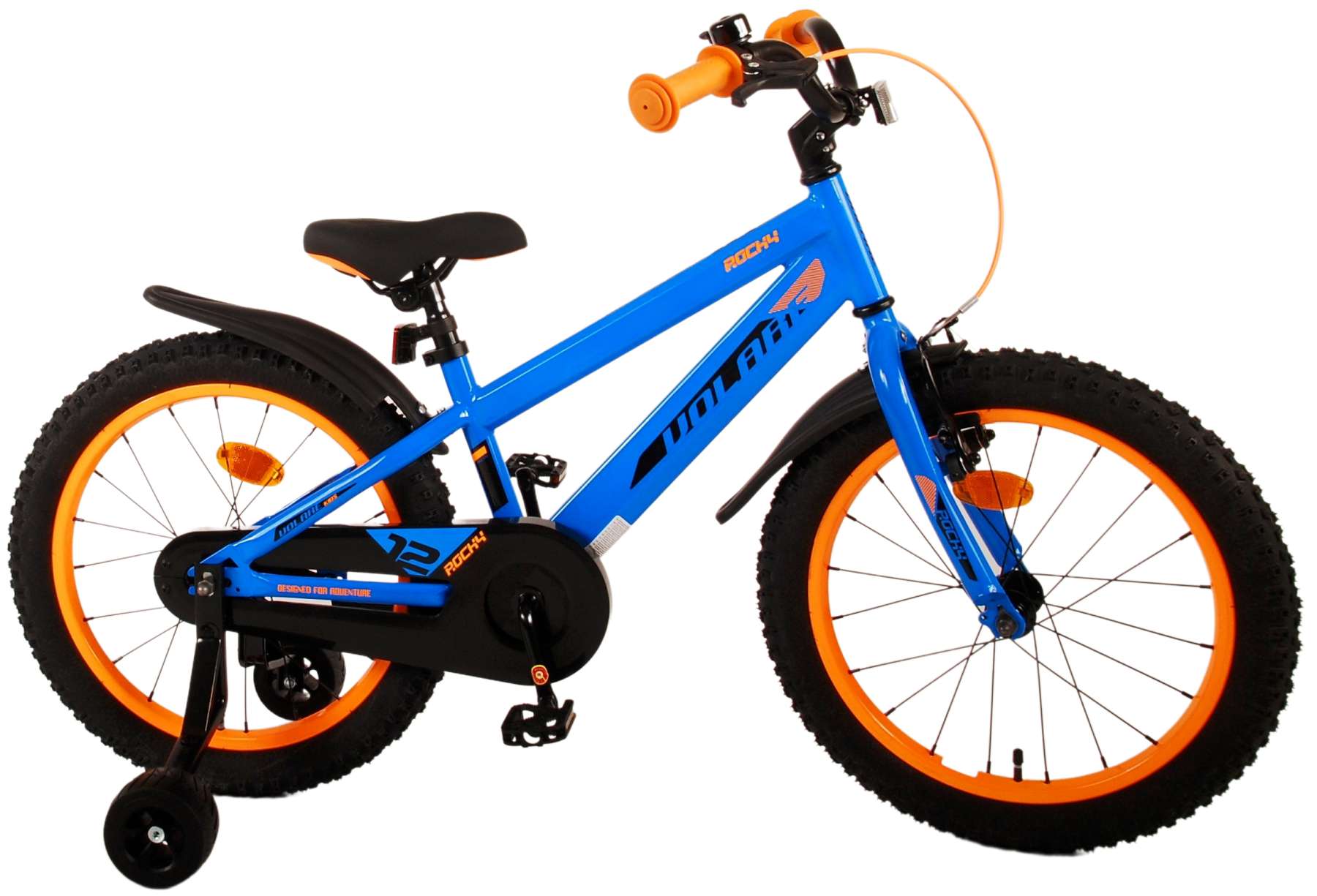 Kinderfahrrad Rocky Fahrrad für Jungen 18 Zoll Kinderrad in Blau