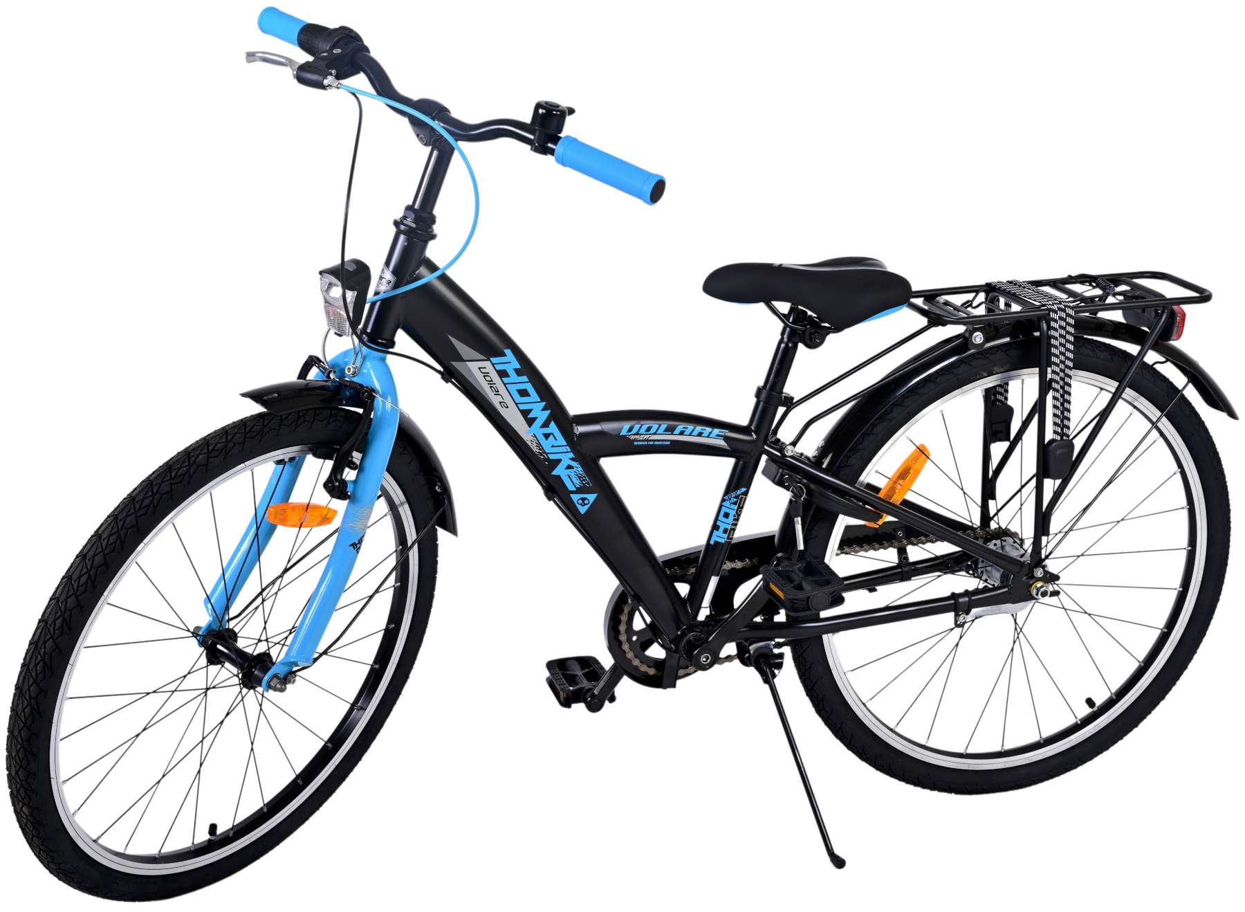 Kinderfahrrad Thombike für Jungen 24 Zoll Kinderrad in Schwarz/Blau