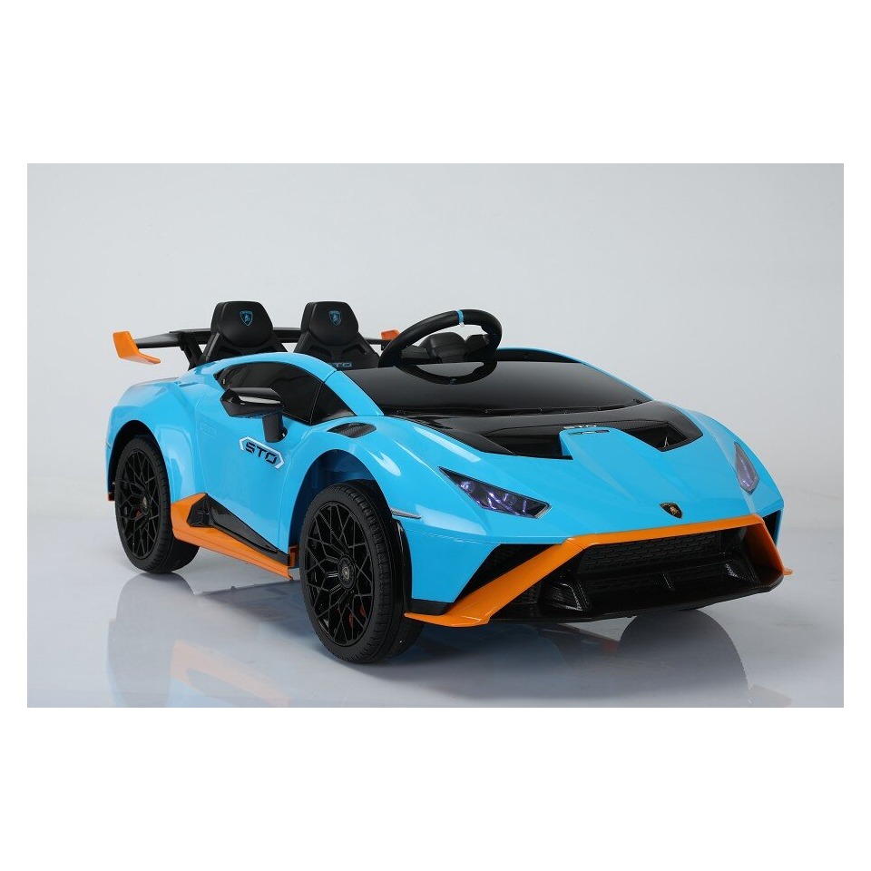 ES-Toys Elektro Kinderauto „Lamborghini Huracan STO“ – lizenziert – 12V7A Akku, 2 Motoren- 2,4Ghz Fernsteuerung, MP3, Ledersitz+EVA – Weiss ES-Toys Elektro Kinderauto „Lamborghini Huracan STO“ – lizenziert – 12V7A Akku, 2 Motoren- 2,4Ghz Fernsteuerung, MP3, Ledersitz+EVA – Weiss