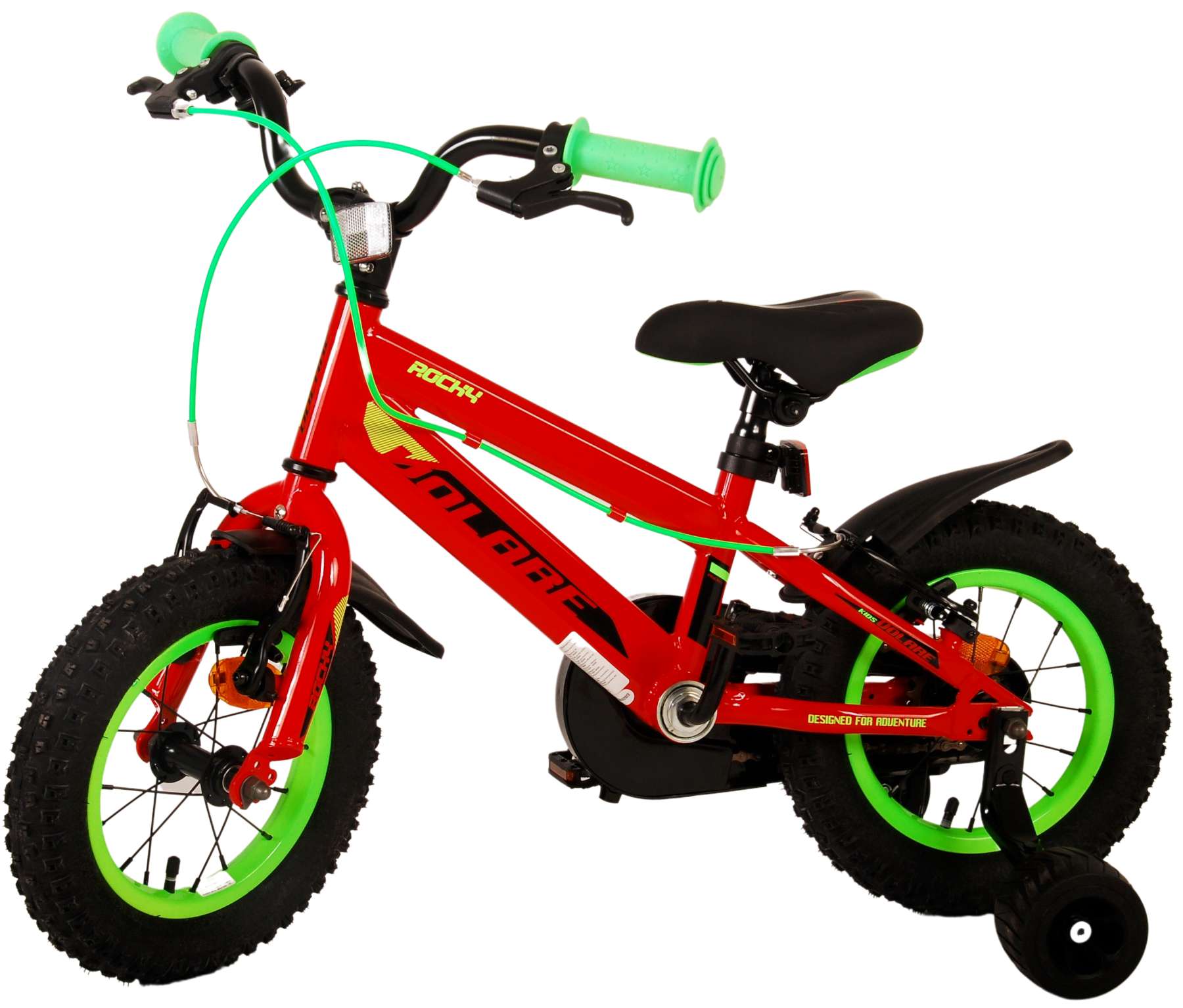 Kinderfahrrad Rocky für Jungen 12 Zoll Kinderrad in Rot Fahrrad