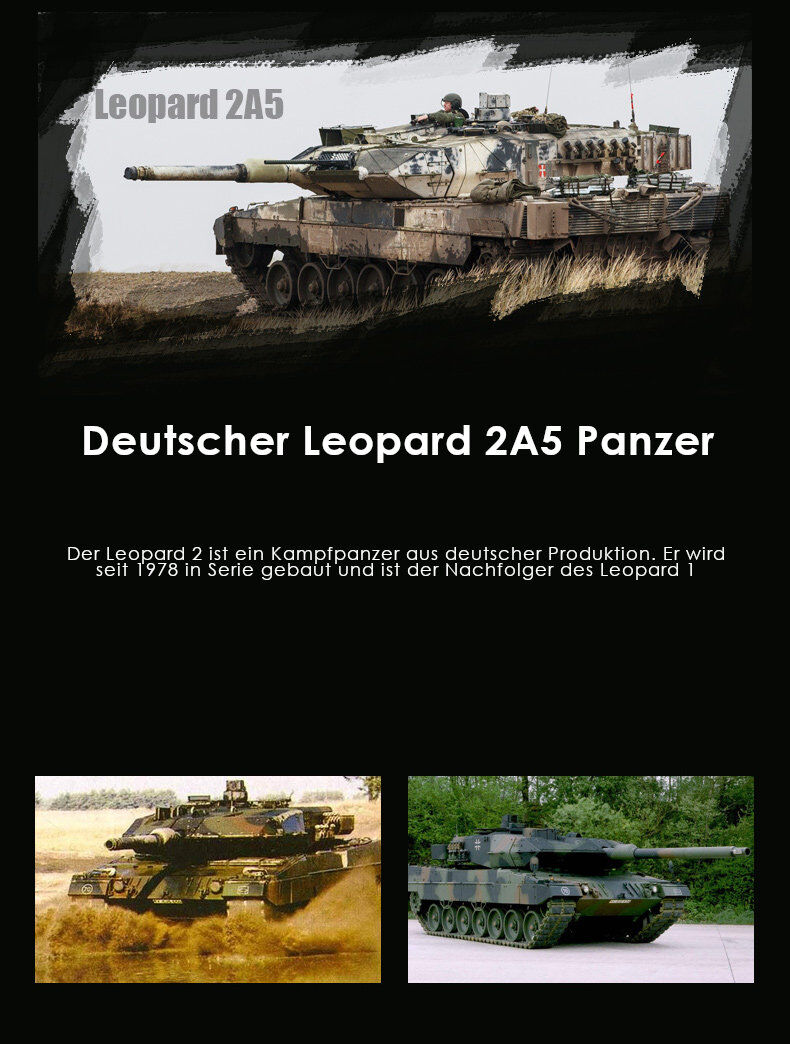 RC Panzer "Deutscher Leopard A5" 1:24 mit Schuss und Sound