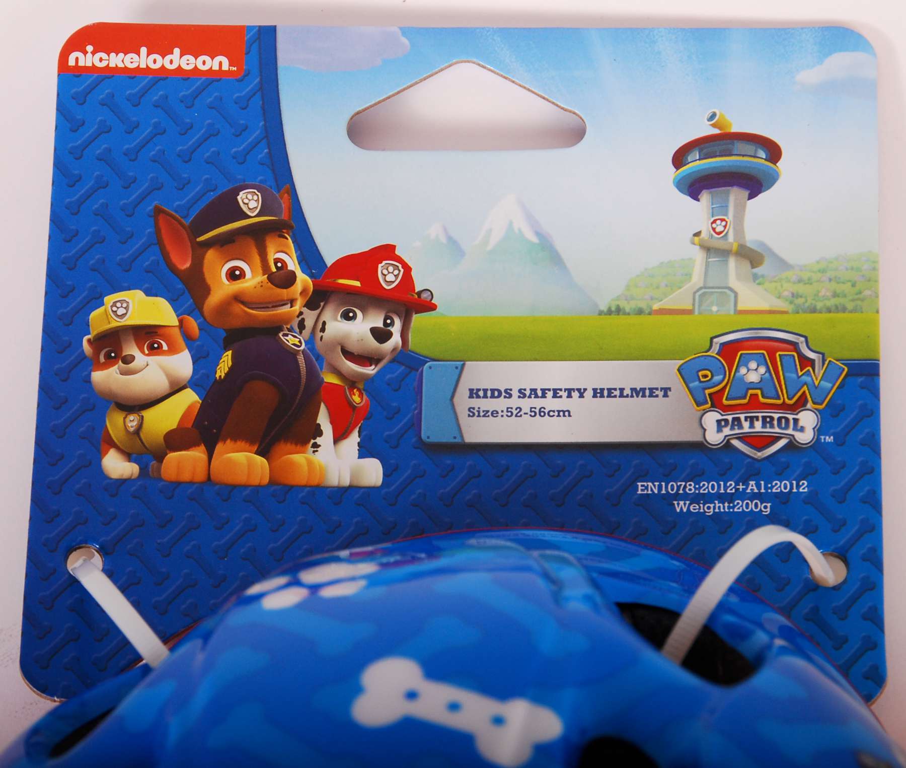 Fahrradhelm Paw Patrol für Jungen in Blau Rot 51-55 cm Kinderhelm