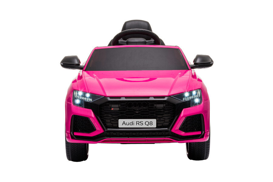 ES-Toys Kinderfahrzeug – Elektro Auto „Audi RS Q8“ – lizenziert – 12V7A Akku und 2 Motoren- 2,4Ghz + MP3 + Leder + EVA – Grün
