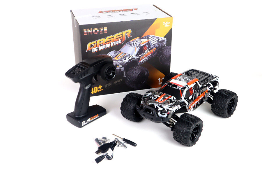 RC Elektro Monster Truck 1:14 40 km/h, Allradantrieb LiIon "Gaser 900"