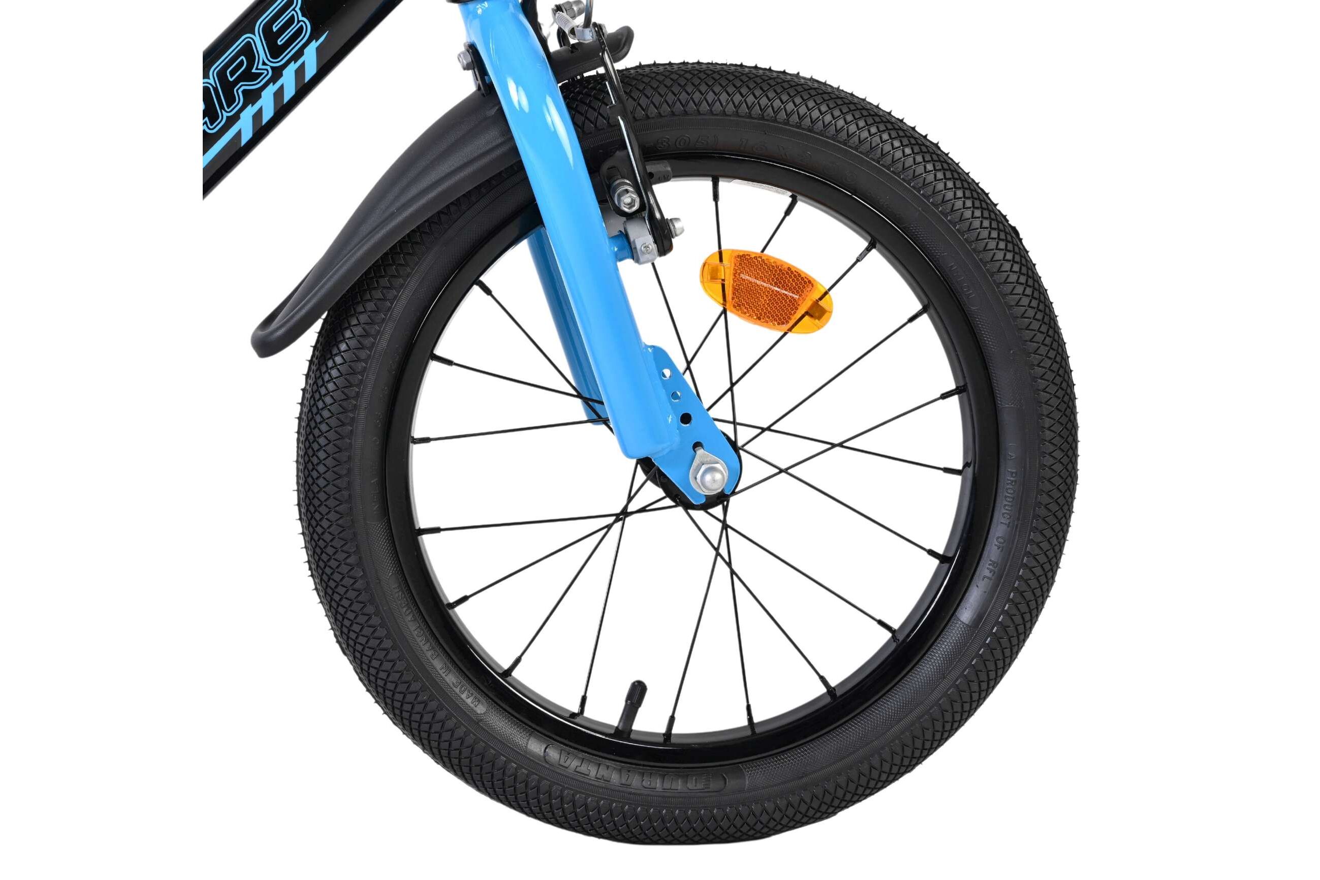 Kinderfahrrad Sportivo für Jungen 16 Zoll Kinderrad in Blau Schwarz Kinderfahrrad Sportivo für Jungen 16 Zoll Kinderrad in Blau Schwarz