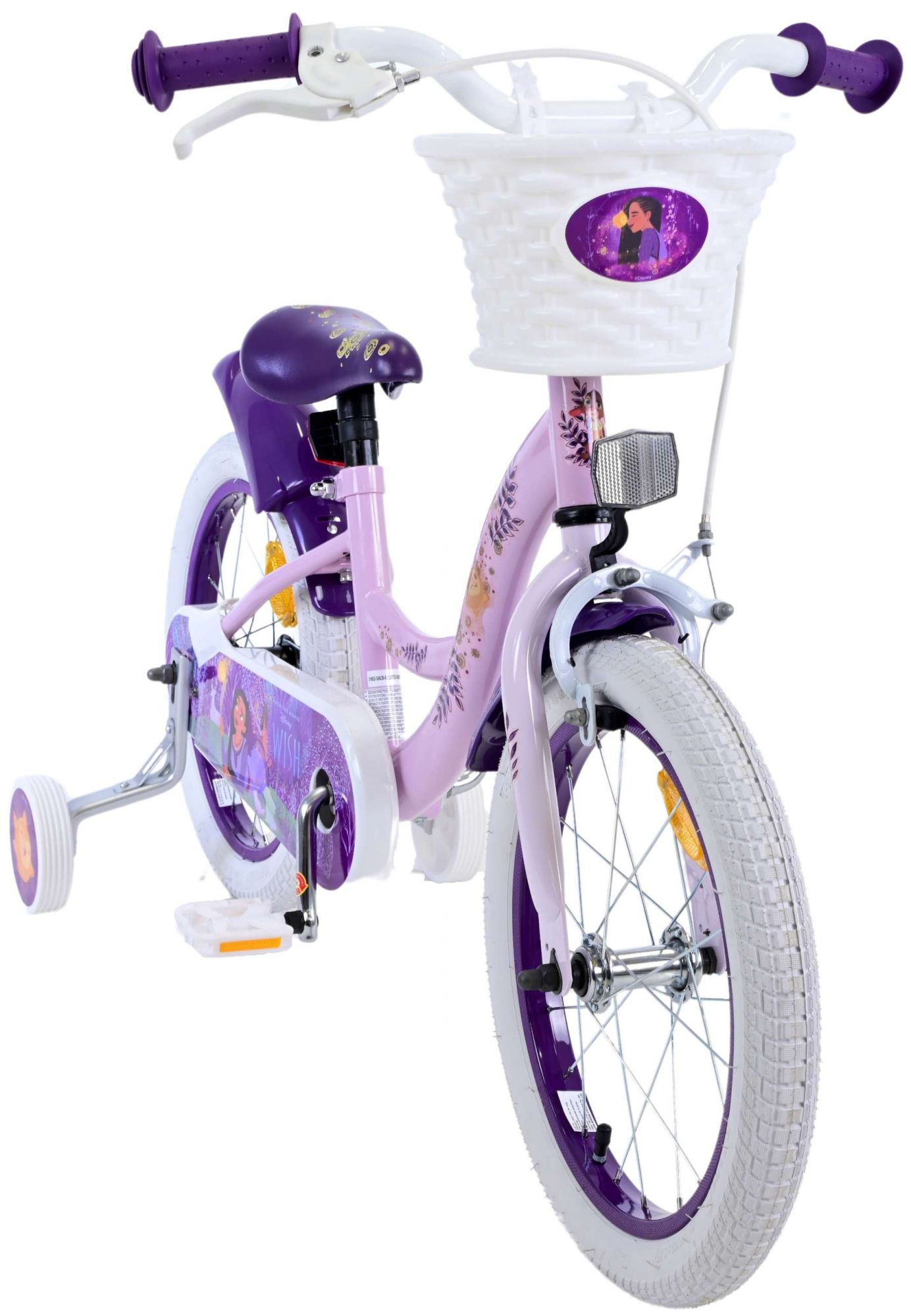 Kinderfahrrad Disney Wish für Mädchen Fahrrad 16 Zoll Kinderrad Lila