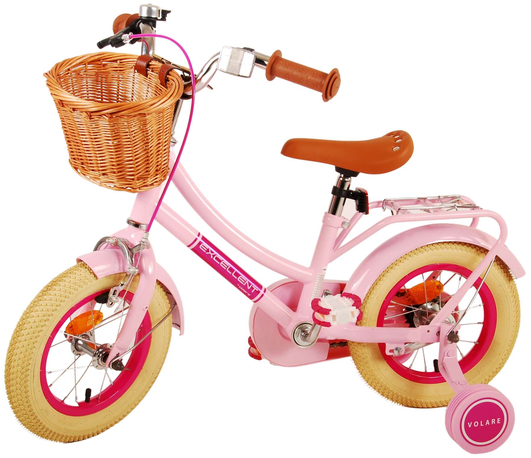Kinderfahrrad Excellent für Mädchen 12 Zoll Kinderrad in Rosa