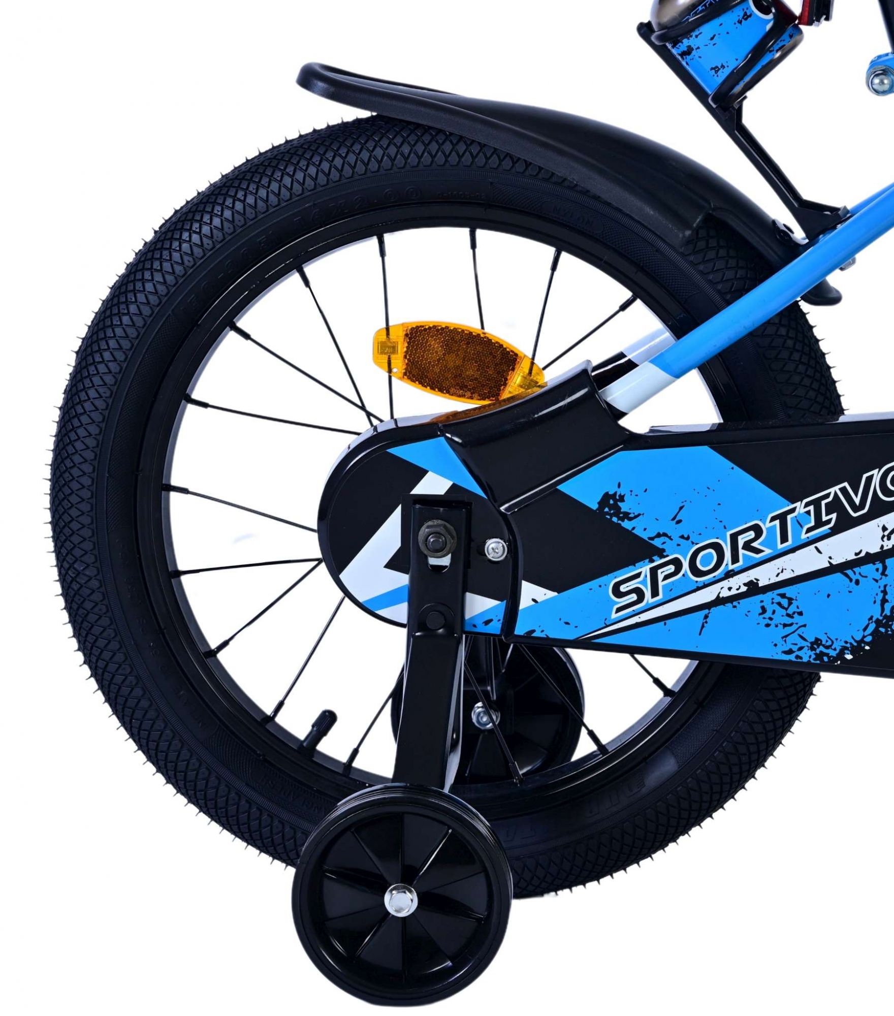 Kinderfahrrad Rocky Fahrrad für Jungen 16 Zoll Kinderrad Blau Schwarz