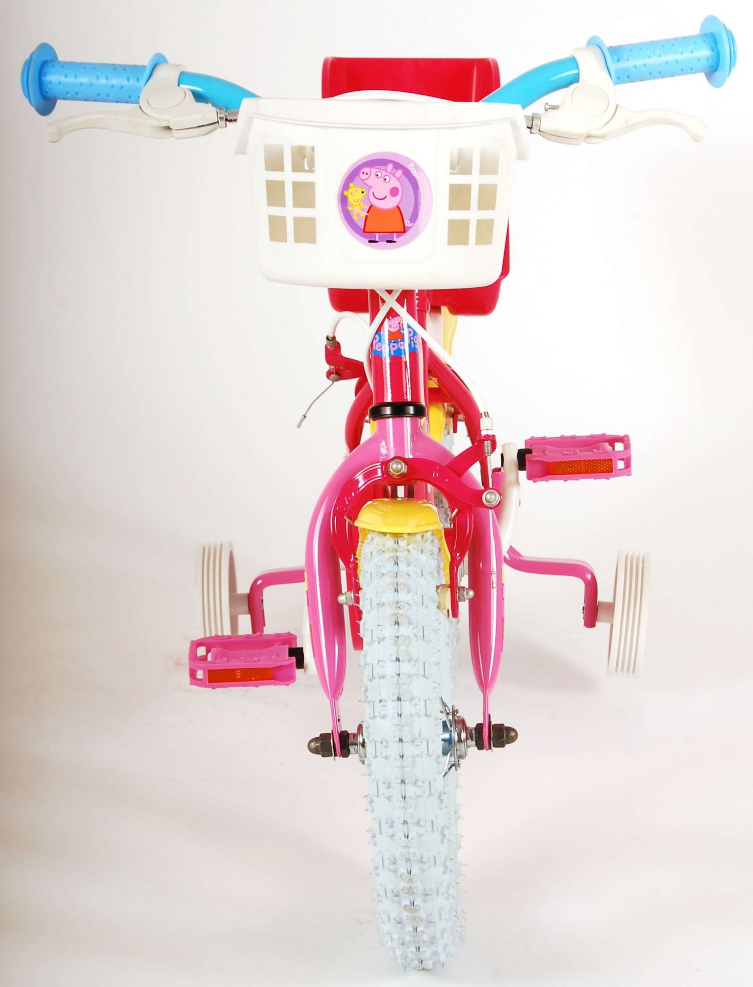 Kinderfahrrad Peppa Pig 12 Zoll Kinderrad in Pink, Zwei Handbremse