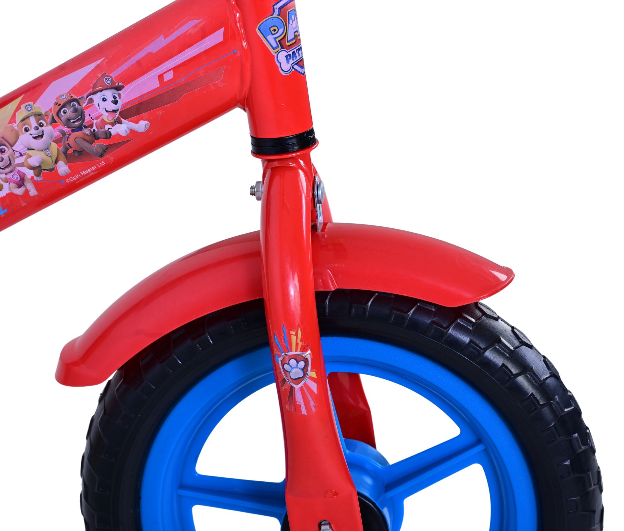 Volare Laufrad Paw Patrol 12 Zoll aus Metall, Kinderlaufrad ab 2 Jahren mit verstellbarem Sattel