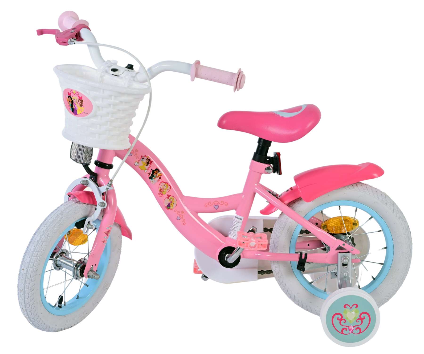 Kinderfahrrad Disney Princess in Rosa für Mädchen 12 Zoll Kinderrad