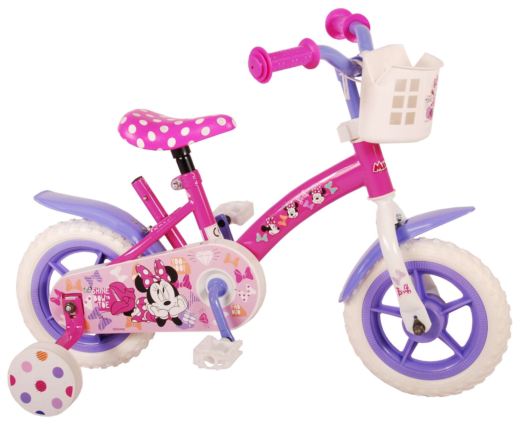 Kinderfahrrad Disney Minnie Cutest Ever! für Mädchen 10 Zoll Kinderrad