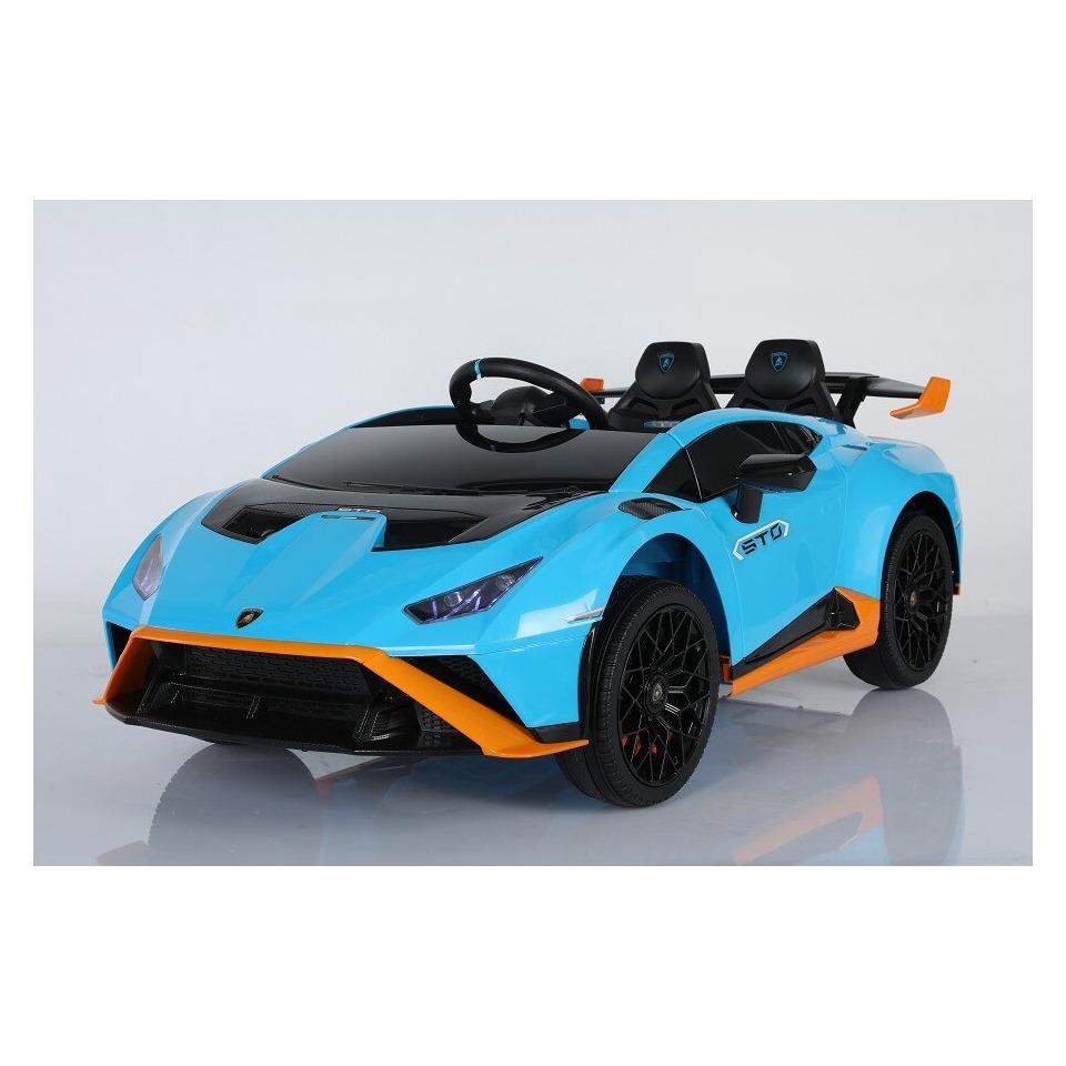 ES-Toys Elektro Kinderauto „Lamborghini Huracan STO“ – lizenziert – 12V7A Akku, 2 Motoren- 2,4Ghz Fernsteuerung, MP3, Ledersitz+EVA – Weiss ES-Toys Elektro Kinderauto „Lamborghini Huracan STO“ – lizenziert – 12V7A Akku, 2 Motoren- 2,4Ghz Fernsteuerung, MP3, Ledersitz+EVA – Weiss