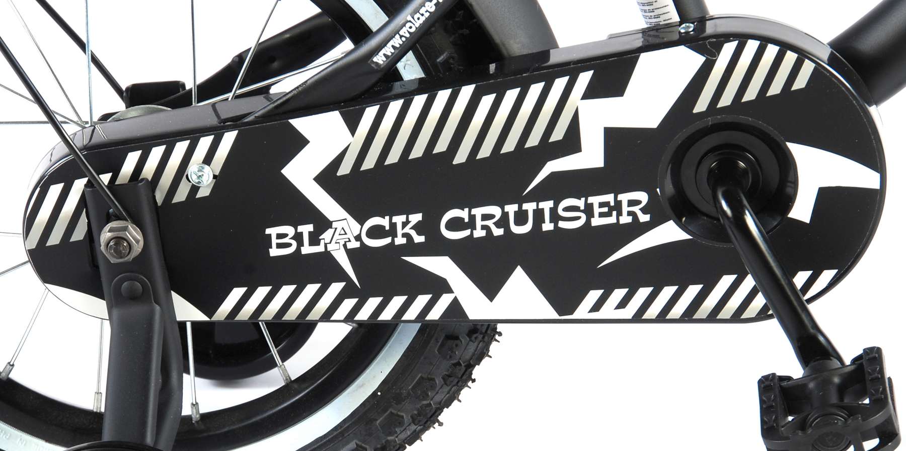 Kinderfahrrad Black Cruiser für Jungen 14 Zoll Kinderrad in Schwarz