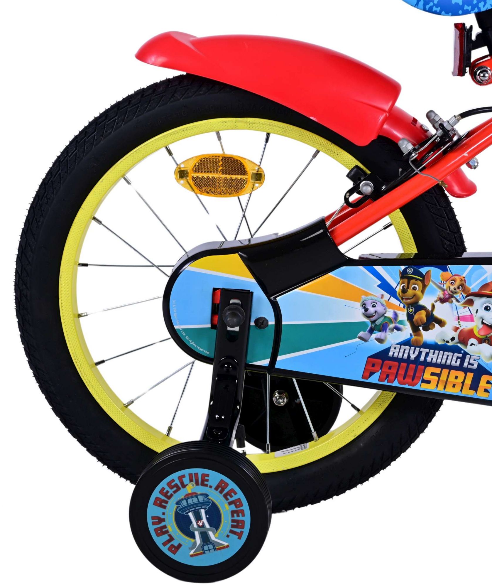 Kinderfahrrad Paw Patrol Fahrrad für Jungen 16 Zoll Kinderrad in Rot