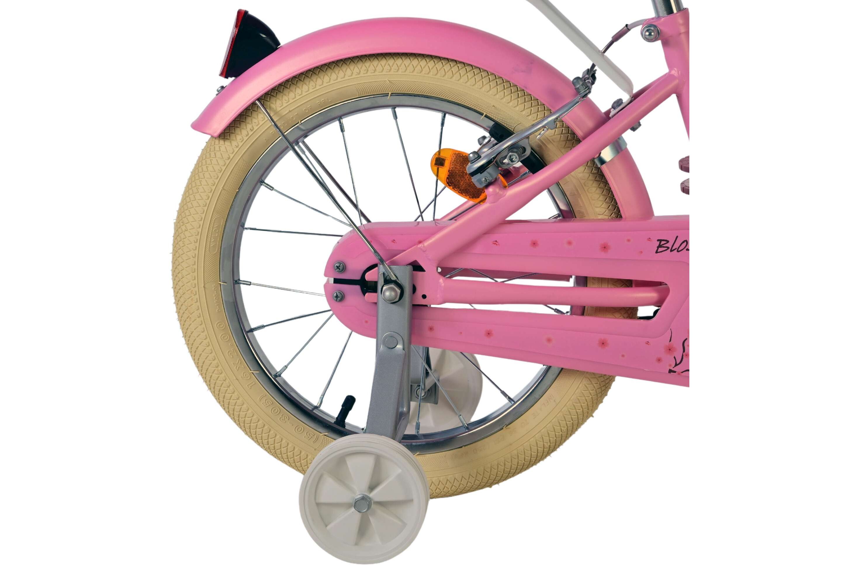 Kinderfahrrad Blossom für Mädchen 16 Zoll Kinderrad in Rosa, Zwei Handbremsen Kinderfahrrad Blossom für Mädchen 16 Zoll Kinderrad in Rosa, Zwei Handbremsen