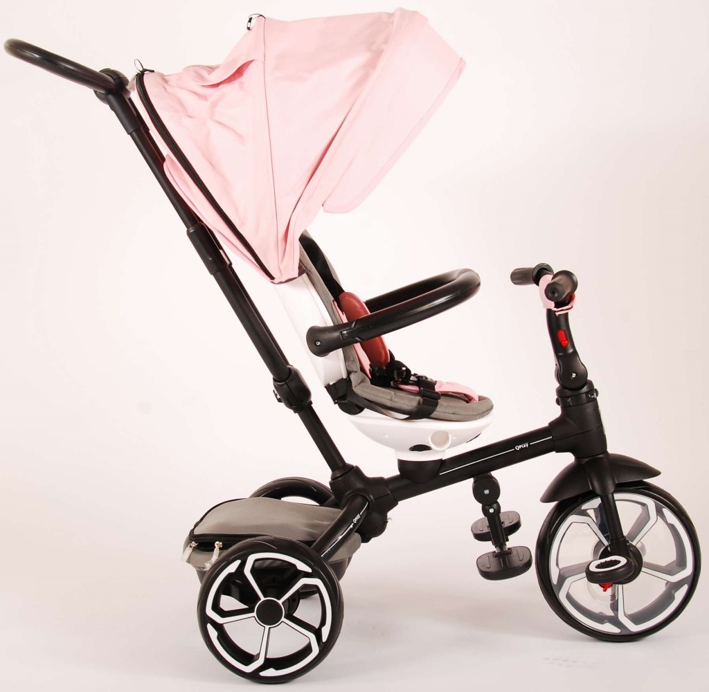 Dreirad Qplay Prime 4 in 1 für Mädchen Kinderrad in Rosa Fahrrad