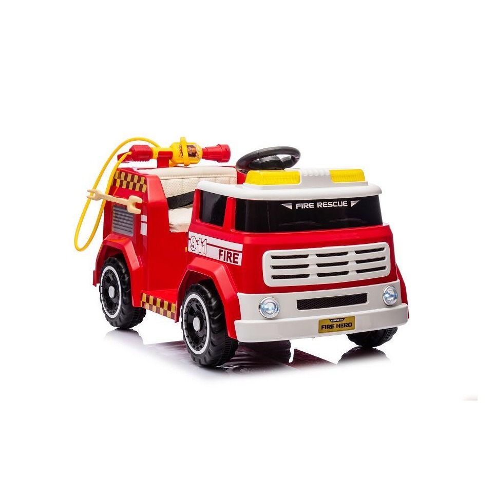 ES-Toys Kinderfahrzeug – Elektro Auto „Feuerwehr“ – 12V7AH Akku,4 Motoren- 2,4Ghz Fernsteuerung, MP3+Sirene -911P ES-Toys Kinderfahrzeug – Elektro Auto „Feuerwehr“ – 12V7AH Akku,4 Motoren- 2,4Ghz Fernsteuerung, MP3+Sirene -911P