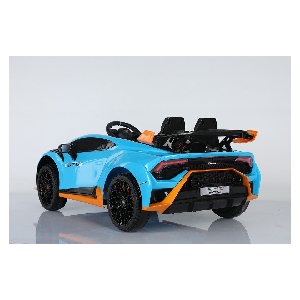 ES-Toys Elektro Kinderauto „Lamborghini Huracan STO“ – lizenziert – 12V7A Akku, 2 Motoren- 2,4Ghz Fernsteuerung, MP3, Ledersitz+EVA – Weiss ES-Toys Elektro Kinderauto „Lamborghini Huracan STO“ – lizenziert – 12V7A Akku, 2 Motoren- 2,4Ghz Fernsteuerung, MP3, Ledersitz+EVA – Weiss
