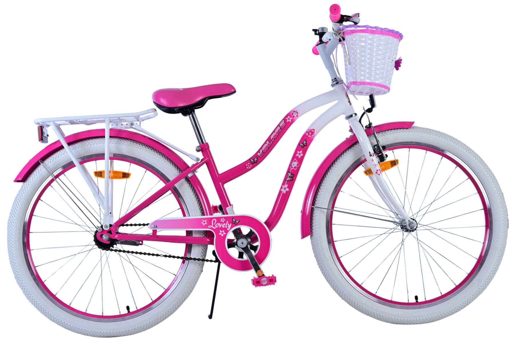 Kinderfahrrad Lovely Fahrrad für Mädchen 26 Zoll Kinderrad in Rosa