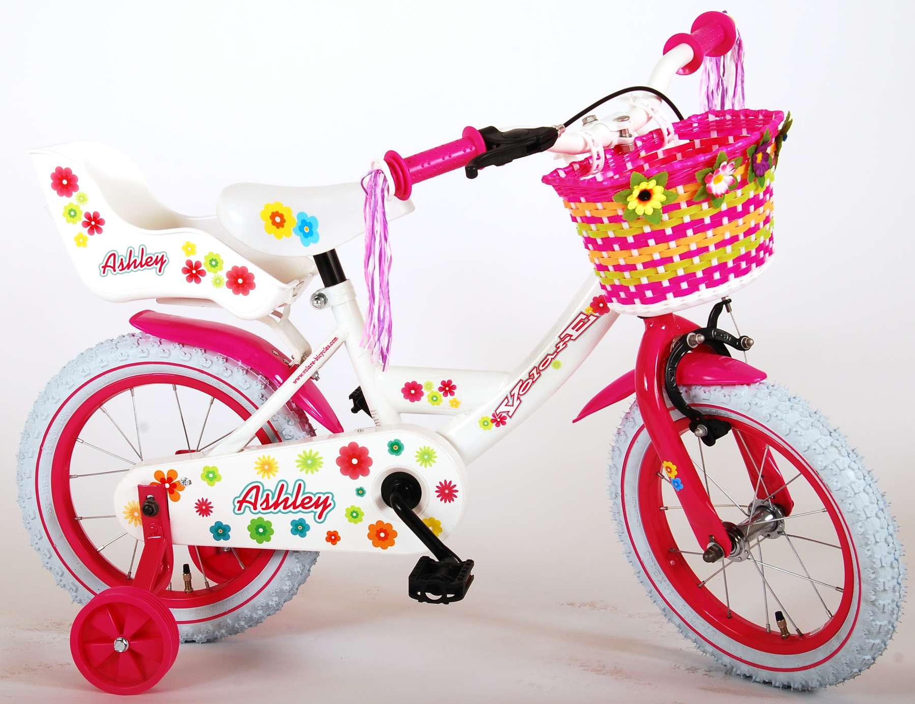 Kinderfahrrad Ashley für Mädchen 14 Zoll Kinderrad in Weiß Kinderfahrrad Ashley für Mädchen 14 Zoll Kinderrad in Weiß