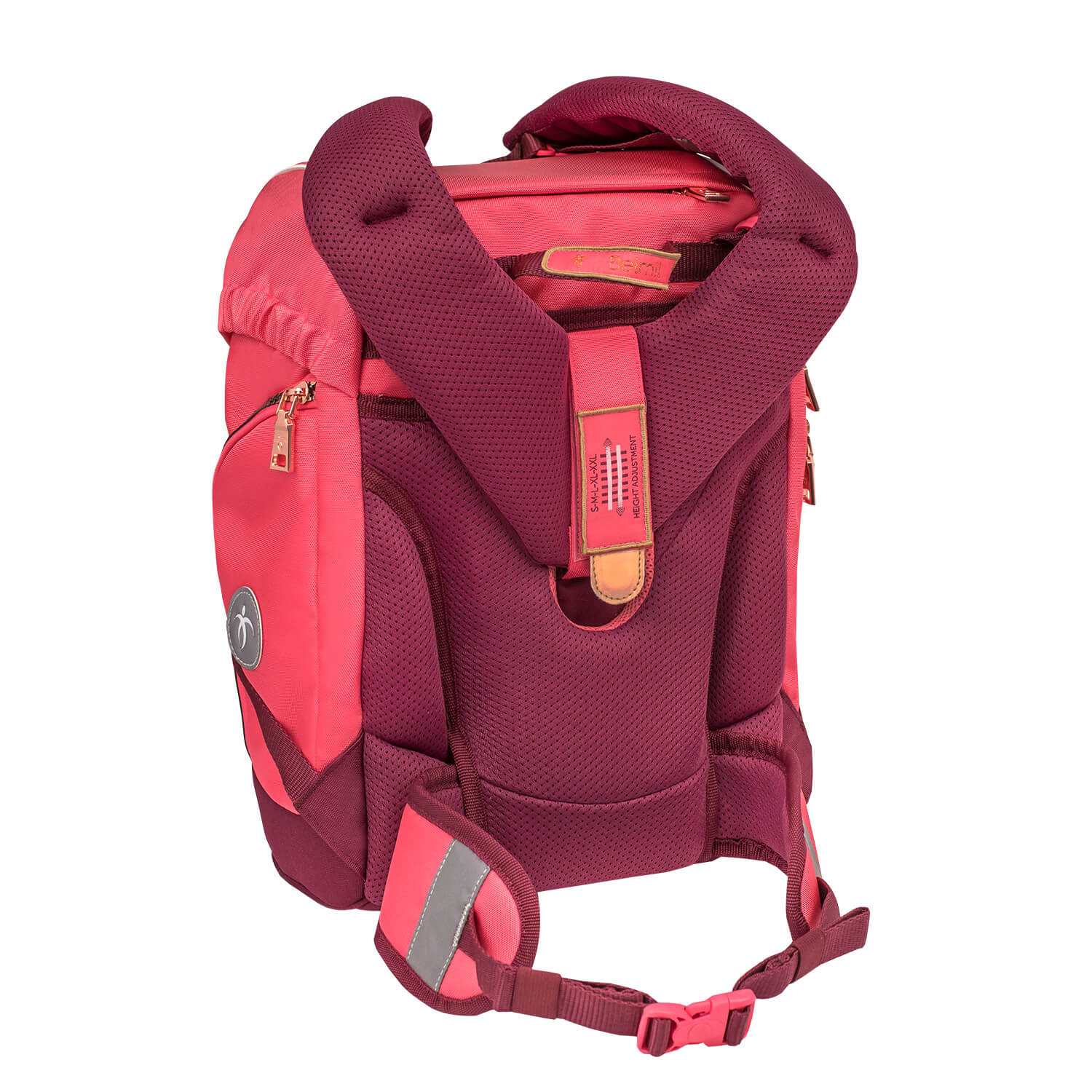 Rucksack Comfy Plus Premium Schulranzen Set 4-teilig Coral