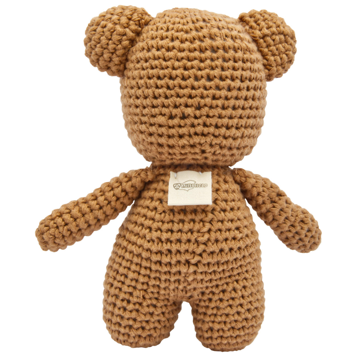 Handgestrickter Bär gehäkelt aus Baumwolle Spielzeug 15 cm Handgestrickter Bär gehäkelt aus Baumwolle Spielzeug 15 cm