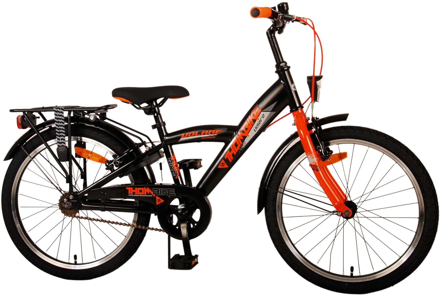 Kinderfahrrad Thombike für Jungen 20 Zoll Kinderrad in Schwarz Orange