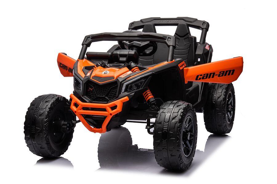 ES-Toys Kinderfahrzeug – Elektro Auto „Can Am Maverick UTV“ – 24V Akku,2x200W Motoren- 2,4Ghz, Ledersitz+EVA – RS