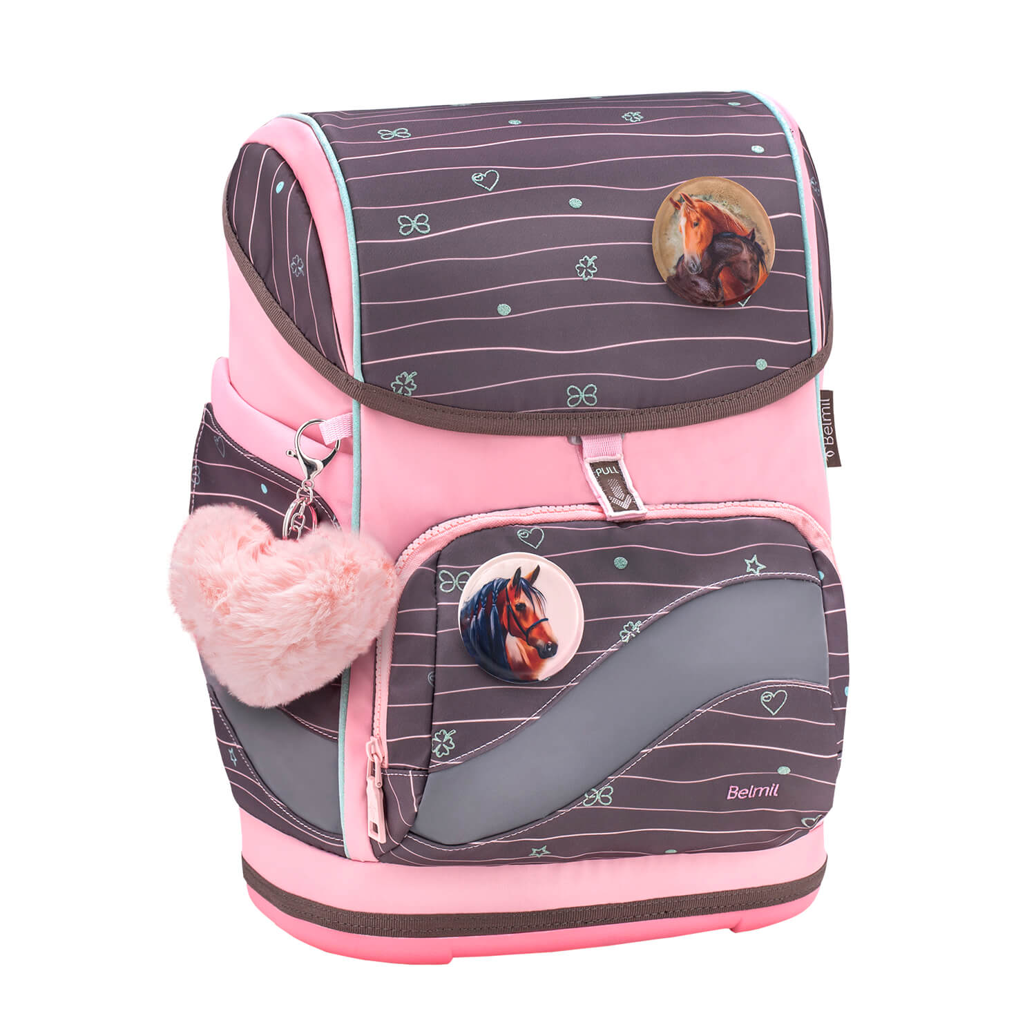 Rucksack Smarty Plus Premium Schulranzen Set 5-teilig Mint Federtasche